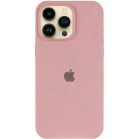 Накладка (з мікрофіброю) Silk with Magnetic для iPhone 15 Pro- рожевий пісок