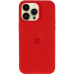 Накладка (з мікрофіброю) Silk with Magnetic для iPhone 15 Pro Max- червоний