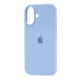 Накладка (з мікрофіброю) Silk with Magnetic для iPhone 16- бузково блакитний