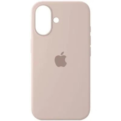 Накладка (з мікрофіброю) Silk with Magnetic для iPhone 16- пастельно-рожевий