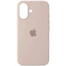 Накладка (з мікрофіброю) Silk with Magnetic для iPhone 16- пастельно-рожевий
