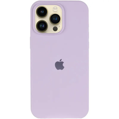 Накладка (з мікрофіброю) Silk with Magnetic для iPhone 16 Pro- лавандовий