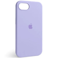 Накладка (з мікрофіброю) Silk with Magnetic для iPhone 16e / iPhone 17e- бузковий