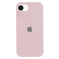 Накладка (з мікрофіброю) Silk with Magnetic для iPhone 16e / iPhone 17e- рожевий пісок