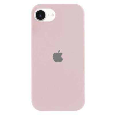 Накладка (з мікрофіброю) Silk with Magnetic для iPhone 16e / iPhone 17e- рожевий пісок