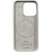 Накладка (з мікрофіброю) Silk with Magnetic для iPhone 16e / iPhone 17e- білий