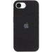 Накладка (з мікрофіброю) Silk with Magnetic для iPhone 16e / iPhone 17e- чорний