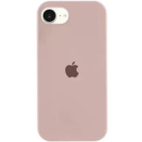Накладка (з мікрофіброю) Silk with Magnetic для iPhone 16e / iPhone 17e- пастельно-рожевий