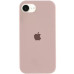 Накладка (з мікрофіброю) Silk with Magnetic для iPhone 16e / iPhone 17e- пастельно-рожевий