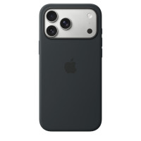 Накладка (з мікрофіброю) Silk with Magnetic для iPhone 17 Pro Max- чорний