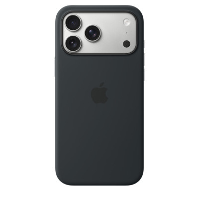 Накладка (з мікрофіброю) Silk with Magnetic для iPhone 17 Pro Max- чорний