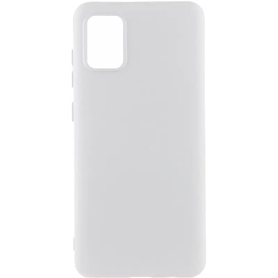 Накладка (з мікрофіброю) Silicone Cover Lakshmi для Samsung A51 / A515- білий
