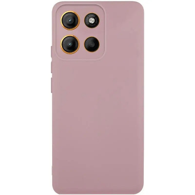 Накладка (з мікрофіброю) Silicone Cover Lakshmi Full Camera для Motorola Edge 50 Neo- рожевий пісок