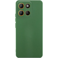 Накладка (з мікрофіброю) Silicone Cover Lakshmi Full Camera для Motorola Edge 50 Neo- темно-зелений
