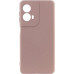 Накладка (з мікрофіброю) Silicone Cover Lakshmi Full Camera для Motorola Moto G85- рожевий пісок