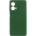 Накладка (з мікрофіброю) Silicone Cover Lakshmi Full Camera для Motorola Moto G85- темно-зелений