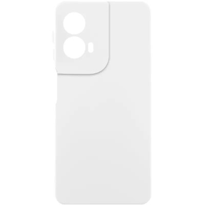 Накладка (з мікрофіброю) Silicone Cover Lakshmi Full Camera для Motorola Moto G85- білий