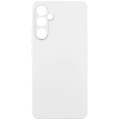 Накладка (з мікрофіброю) Silicone Cover Lakshmi Full Camera для Samsung S24 FE- білий