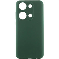 Накладка (з мікрофіброю) Silicone Cover Lakshmi Full Camera для Xiaomi 14T- темно-зелений