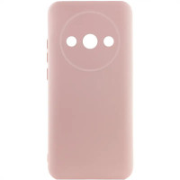 Накладка (з мікрофіброю) Silicone Cover Lakshmi Full Camera для Xiaomi Redmi A3- рожевий пісок