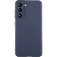 Накладка (з мікрофіброю) Silicone Cover Lakshmi Full Camera для Samsung S21 FE- темно-синій