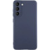 Накладка (з мікрофіброю) Silicone Cover Lakshmi Full Camera для Samsung S21 FE- темно-синій