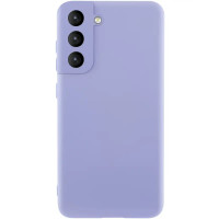 Накладка (з мікрофіброю) Silicone Cover Lakshmi Full Camera для Samsung S21 FE- бузковий