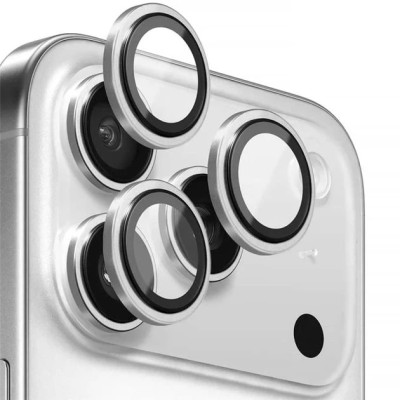 Скло захисне Metal Classic на камеру для iPhone 17 Pro / 17 pro Max- срібло Скло захисне Metal Classic на камеру для iPhone 17 Pro / 17 pro Max- срібло