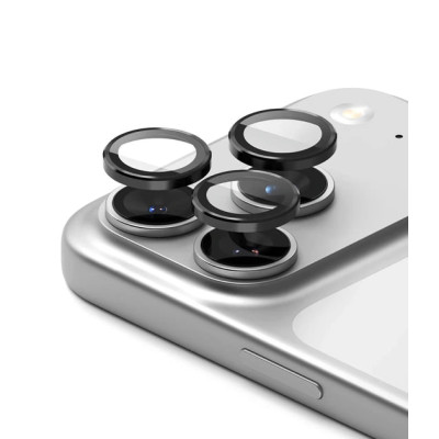 Скло захисне Metal Classic на камеру для iPhone 17 Pro / 17 pro Max- чорний