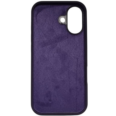 Накладка (з мікрофіброю) Silk Full Protective для iPhone 17- чорна бузина