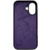 Накладка (з мікрофіброю) Silk Full Protective для iPhone 17- чорна бузина