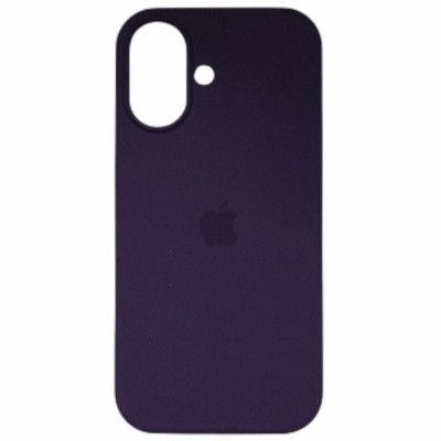 Накладка (з мікрофіброю) Silk Full Protective для iPhone 17- чорна бузина