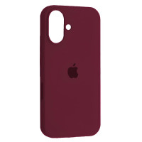 Накладка (з мікрофіброю) Silk Full Protective для iPhone 17- марсала