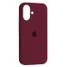 Накладка (з мікрофіброю) Silk Full Protective для iPhone 17- марсала