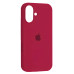 Накладка (з мікрофіброю) Silk Full Protective для iPhone 17- червона троянда
