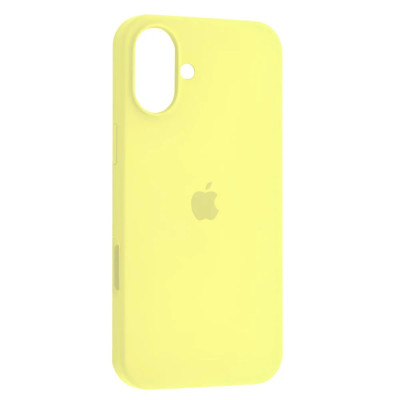 Накладка (з мікрофіброю) Silk Full Protective для iPhone 17- світло-жовтий
