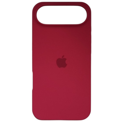 Накладка (з мікрофіброю) Silk Full Protective для iPhone 17 Air- червона троянда