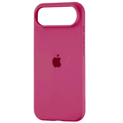 Накладка (з мікрофіброю) Silk Full Protective для iPhone 17 Air- малиновий