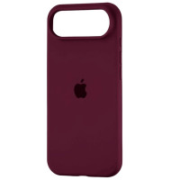 Накладка (з мікрофіброю) Silk Full Protective для iPhone 17 Air- марсала