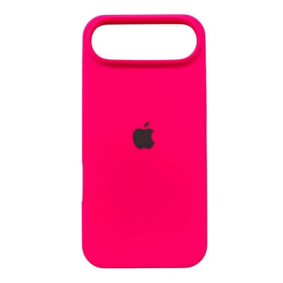 Накладка (з мікрофіброю) Silk Full Protective для iPhone 17 Air- яскраво-рожевий