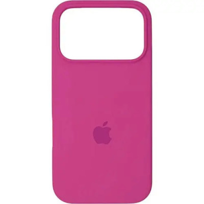 Накладка (з мікрофіброю) Silk Full Protective для iPhone 17 Pro- малиновий