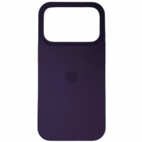 Накладка (з мікрофіброю) Silk Full Protective для iPhone 17 Pro- чорна бузина