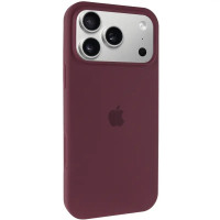 Накладка (з мікрофіброю) Silk Full Protective для iPhone 17 Pro Max- марсала