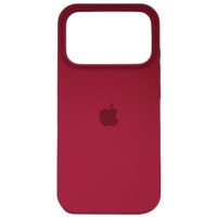 Накладка (з мікрофіброю) Silk Full Protective для iPhone 17 Pro Max- червона троянда