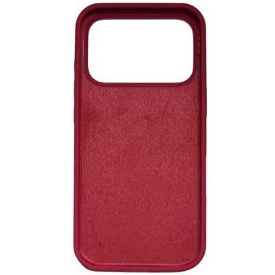 Накладка (з мікрофіброю) Silk Full Protective для iPhone 17 Pro Max- червона троянда
