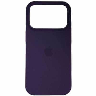 Накладка (з мікрофіброю) Silk Full Protective для iPhone 17 Pro Max- чорна бузина