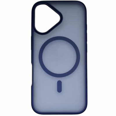 Накладка Matte Color with Magnetic для iPhone 17- темно-синій Накладка Matte Color with Magnetic для iPhone 17- темно-синій