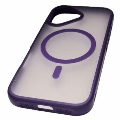 Накладка Matte Color with Magnetic для iPhone 17- темно-фіолетовий