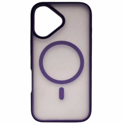 Накладка Matte Color with Magnetic для iPhone 17- темно-фіолетовий Накладка Matte Color with Magnetic для iPhone 17- темно-фіолетовий