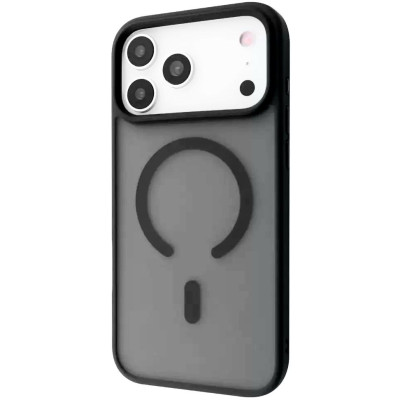 Накладка Matte Color with Magnetic для iPhone 17 Pro - чорний Накладка Matte Color with Magnetic для iPhone 17 Pro - чорний